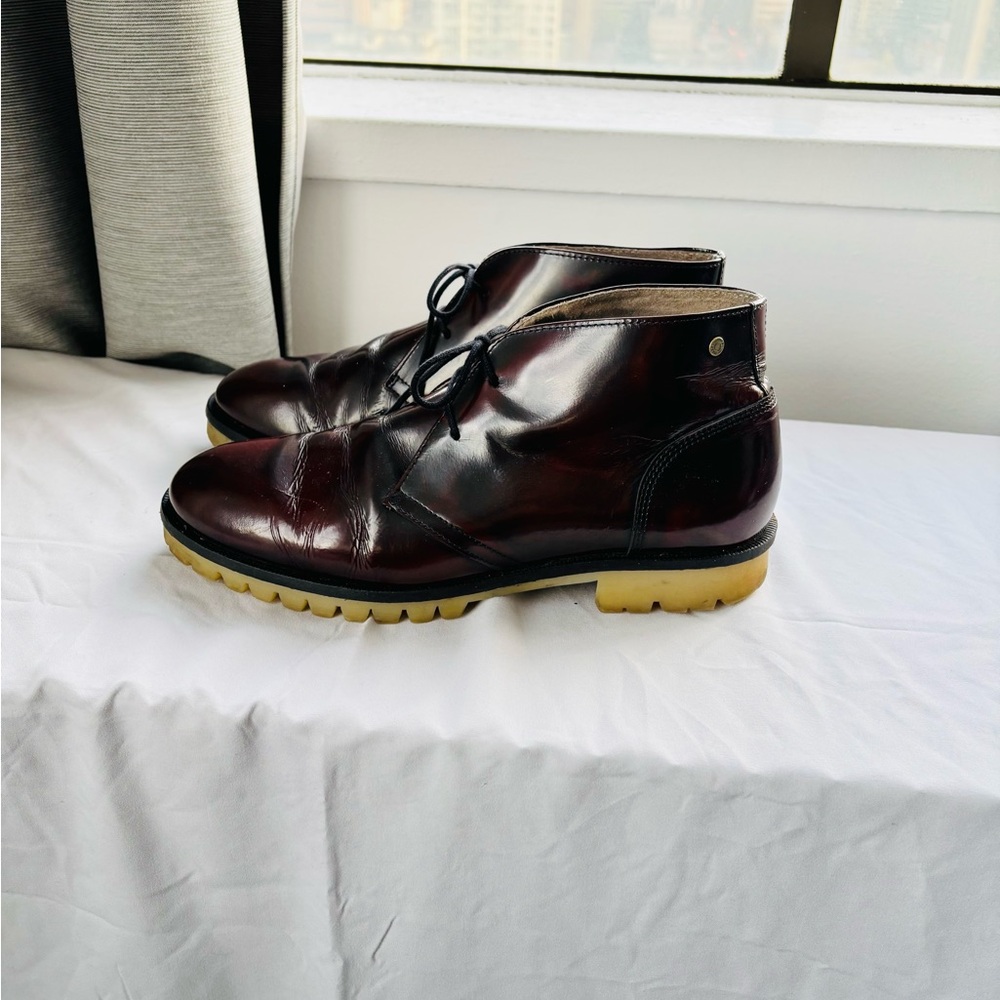 Diesel Men's Chukka Boots - Deep Burgundy size 9.5US - Picture 3 of 10